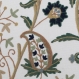 Kashmir Almond Hand Embroidered Cotton Crewel Fabric-3